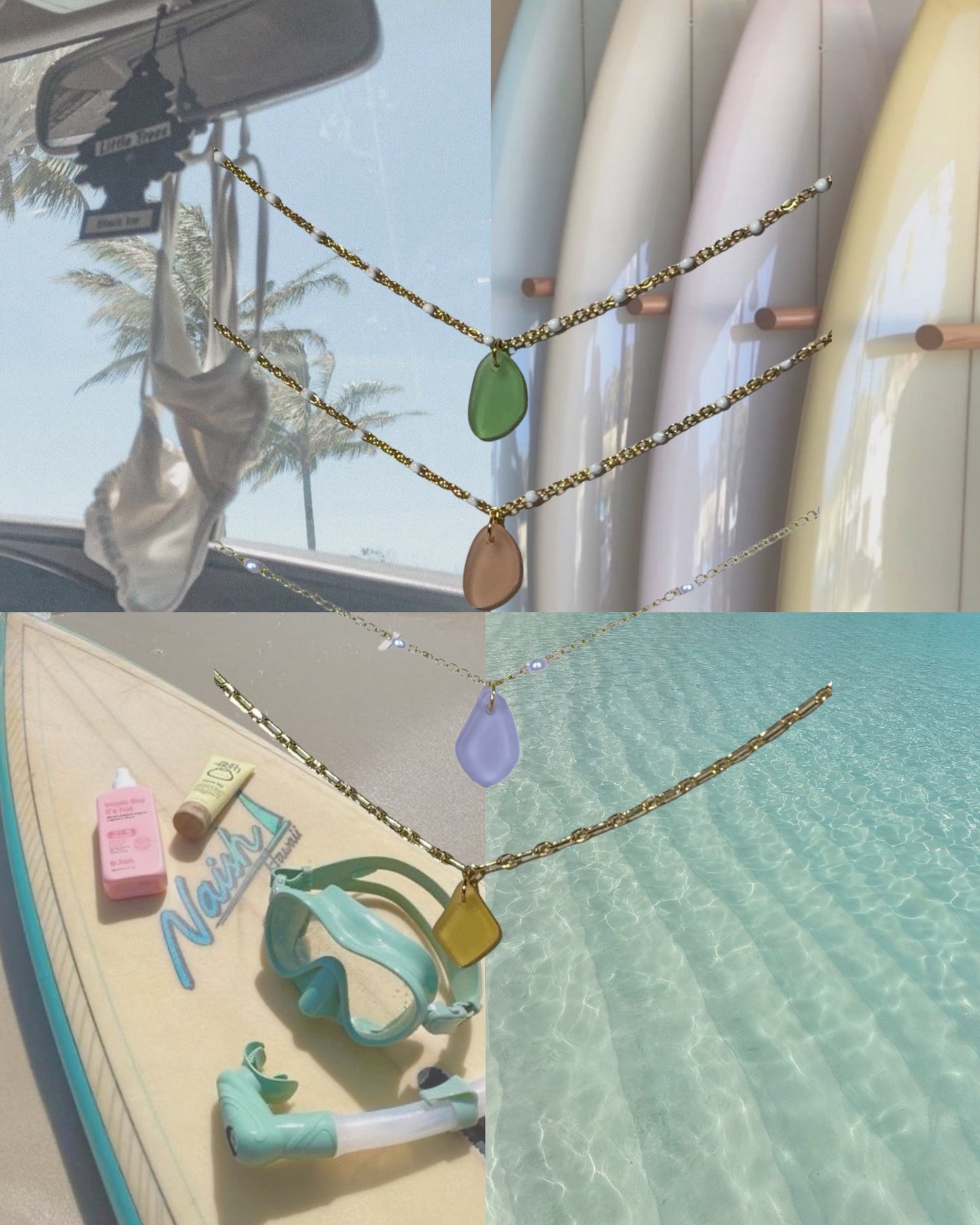 Sun-Kissed Sea Glass Necklace