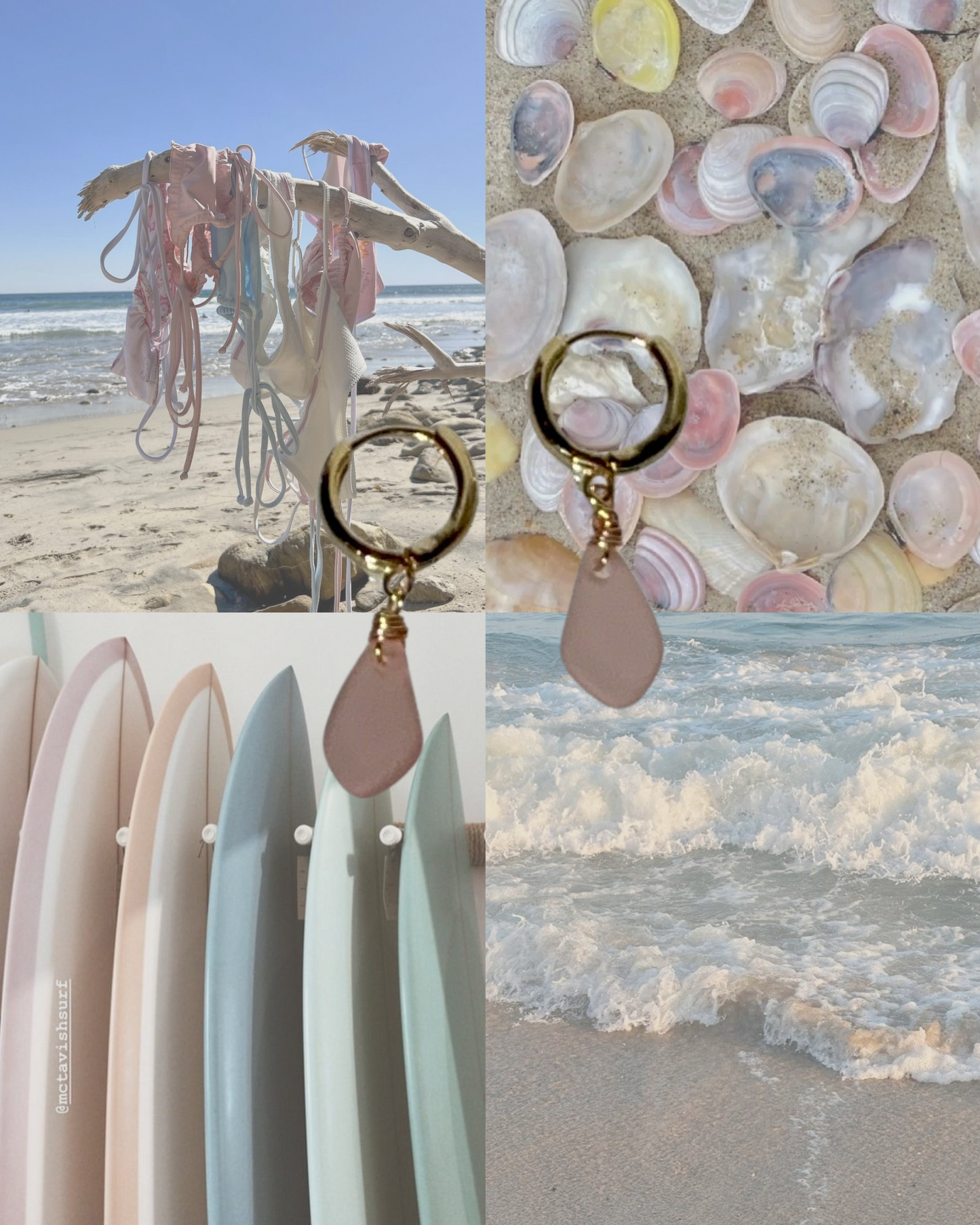 Sun Kissed Sea Glass Earrings