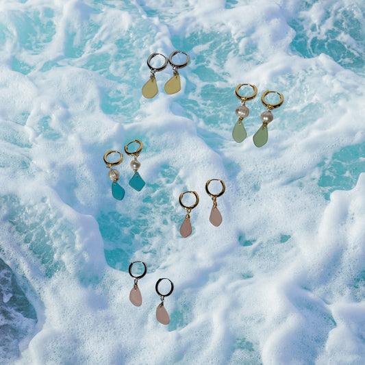 Blue Tide Treasures Sea Glass Earrings